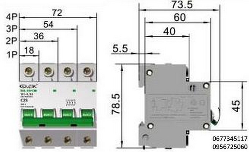 Автоматические выключатели серии ВА ДЭК 101 и 201 